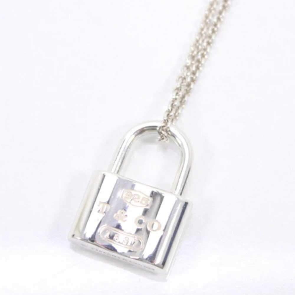 TIFFANY Co Lock Charm Necklace